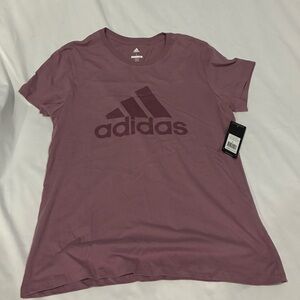 Adidas Women's Short Sleeve Tee in Plum